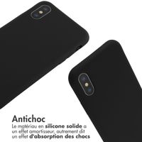 imoshion ﻿Coque en silicone avec cordon iPhone X / Xs - Noir