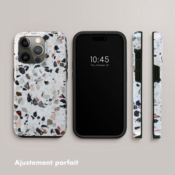 Selencia Coque arrière Vivid Apple iPhone 15 Pro - Chic Terazzo