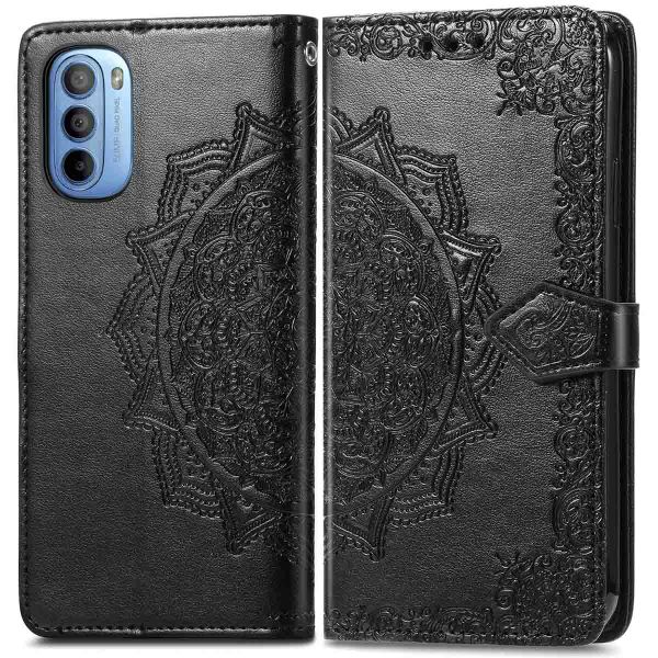 imoshion Etui de téléphone portefeuille Mandala Motorola Moto G31 / G41 - Noir