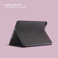 Selencia Coque tablette Vivid Apple iPad 9 (2021) 10.2 pouces / iPad 8 (2020) 10.2 pouces / iPad 7 (2019) 10.2 pouces - Marble Plum