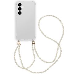 imoshion Coque avec dragonne + bracelet - Perles Samsung Galaxy S24 Plus - Transparent