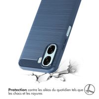 imoshion Coque Brushed Oppo A6x (4G/5G) - Bleu foncé