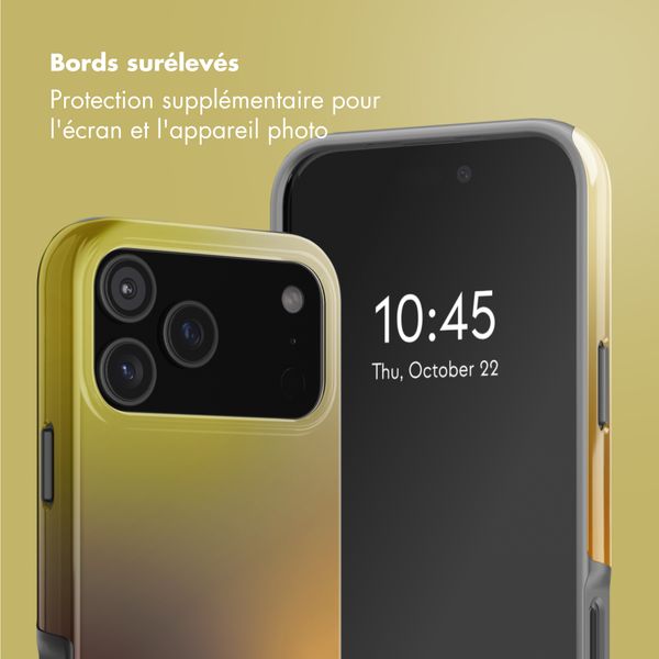 Selencia Coque arrière Vivid avec MagSafe Apple iPhone 17 Pro Max - Gradient Olive Dust