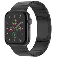 Selencia Bracelet à maillons en acier Apple Watch Series 1 t/m 9 / SE (38/40/41 mm) | Series 10 / 11 (42 mm) - Noir