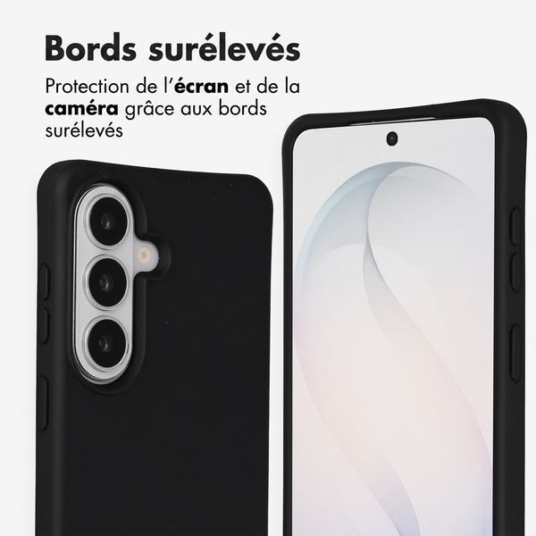 imoshion Coque arrière Color avec cordon amovible et MagSafe Samsung Galaxy S26 - Noir