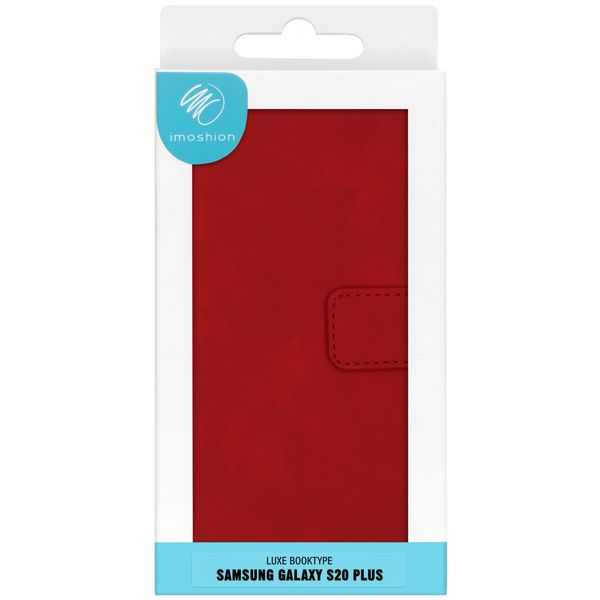 imoshion Étui de téléphone portefeuille Luxe Galaxy S20 Plus - Rouge