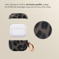Selencia Coque Sabi Apple AirPods 3 - imprimé léopard - Midnight Black