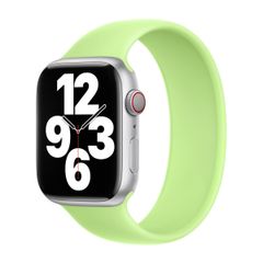 Apple Bracelet Boucle unique en Silicone Apple Watch | 44/45/46/49 mm - Taille 9 - Sprout Green