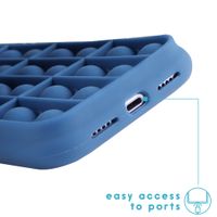 imoshion Pop It Fidget Toy - Coque Pop It iPhone 11 - Bleu foncé