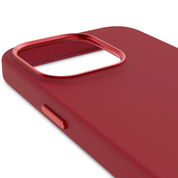 Decoded Coque en silicone MagSafe iPhone 15 Pro - Rouge