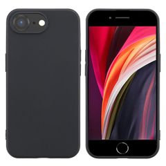 Accezz Coque Couleur iPhone SE 4 - Noir