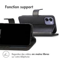 imoshion Étui de télephone portefeuille de luxe Oppo A6x (4G/5G) - Noir