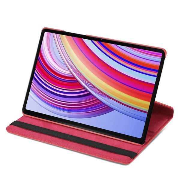 imoshion Coque tablette rotatif à 360° Xiaomi Redmi Pad Pro / POCO Pad - Rouge