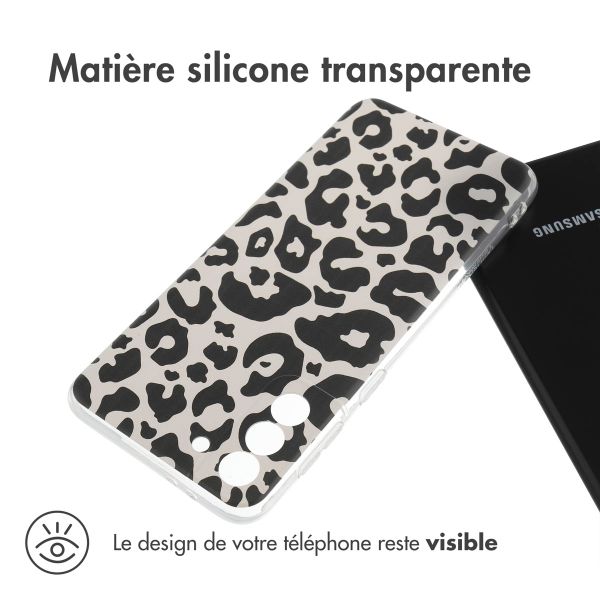 imoshion Coque Design Samsung Galaxy S21 Plus - Leopard Transparent