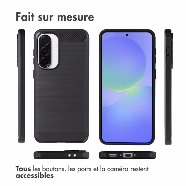 imoshion Coque Brushed Samsung Galaxy A37 (5G) - Noir