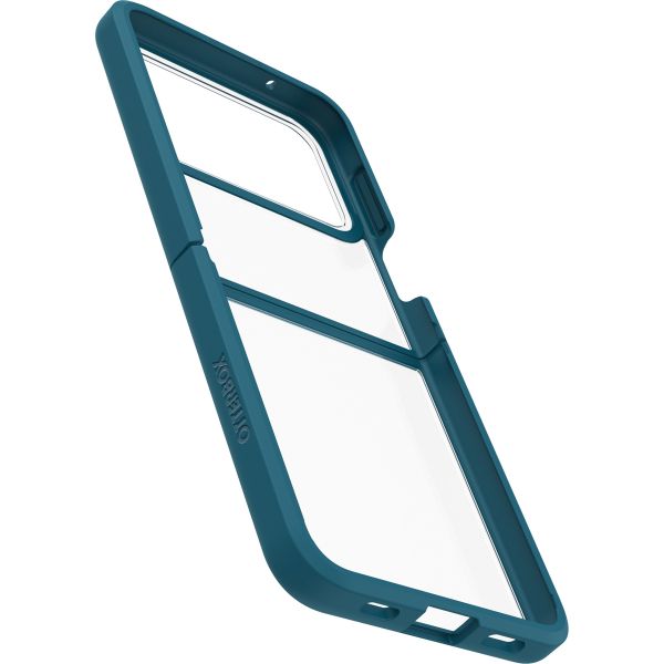 OtterBox Coque arrière Thin Flex pour le Samsung Galaxy Flip 4 - Transparent/Bleu