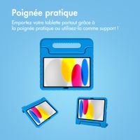 imoshion Coque kidsproof avec poignée Apple iPad 11 (2025) 11 pouces A16 / iPad 10 (2022) 10.9 pouces - Bleu