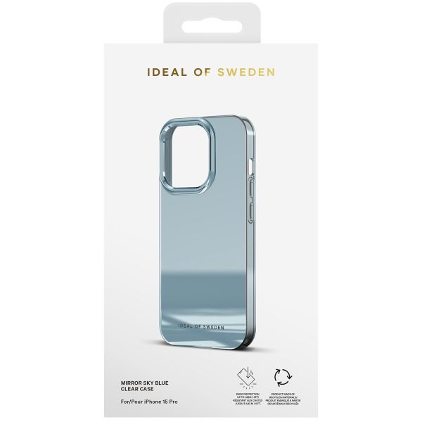 iDeal of Sweden Coque arrière Mirror iPhone 15 Pro - Sky Blue