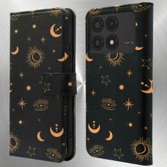 imoshion Étui de télephone portefeuille Design Xiaomi Poco X6 Pro - Sky Black