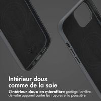 Accezz Étui de téléphone portefeuille en cuir 2-en-1 avec MagSafe Apple iPhone 15 - Onyx Black