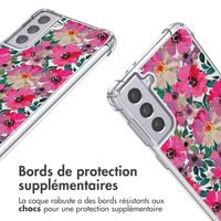 imoshion Coque Design avec cordon Samsung Galaxy S21 Plus - Flower Water