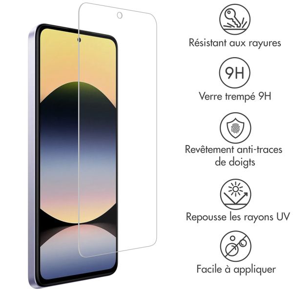 Accezz Protection d'écran en verre trempé Xiaomi Redmi Note 14 5G / 4G