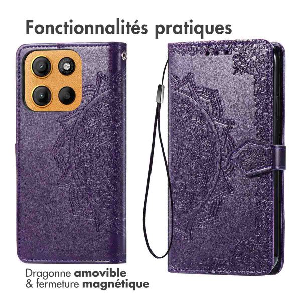 imoshion Etui de télephone Mandala Motorola Moto G15 / G15 Power - Violet