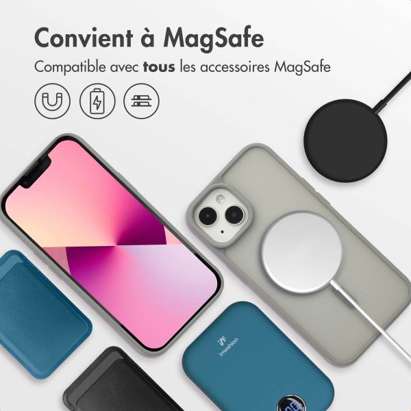 imoshion Coque Color Guard avec MagSafe iPhone 13 / 14 - Gris