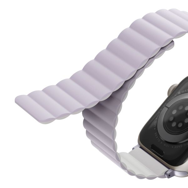 Uniq Bracelet Revix réversible Apple Watch Series 1 t/m 11 / SE / Ultra (44/45/46/49 mm) - Lilac / White