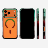 Selencia Coque arrière MagSafe Gradient Apple iPhone 17 Pro - Vert / Brun
