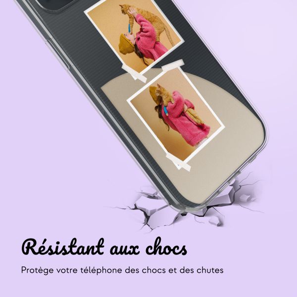 Coque personnalisée avec pellicule N°2 iPhone 14 - Transparent