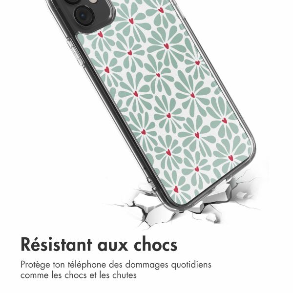 imoshion Coque Design Apple iPhone 11 - Bloom Love Sage Green