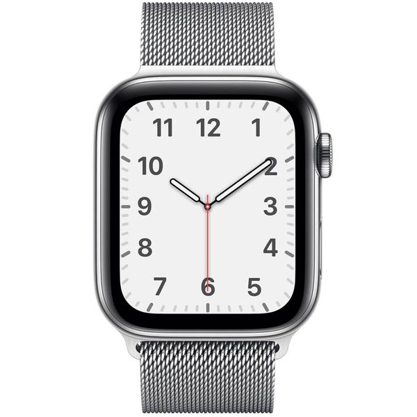 Apple Bracelet à boucle Milanais Apple Watch Series 1 t/m 11 / SE / Ultra (44/45/46/49 mm) - Silver