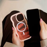 Selencia Coque arrière Wavy avec MagSafe Samsung Galaxy Z Flip 6 - Soft Pink