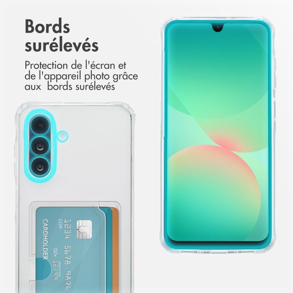 imoshion Coque silicone avec porte-cartes Samsung Galaxy A26 - Transparent