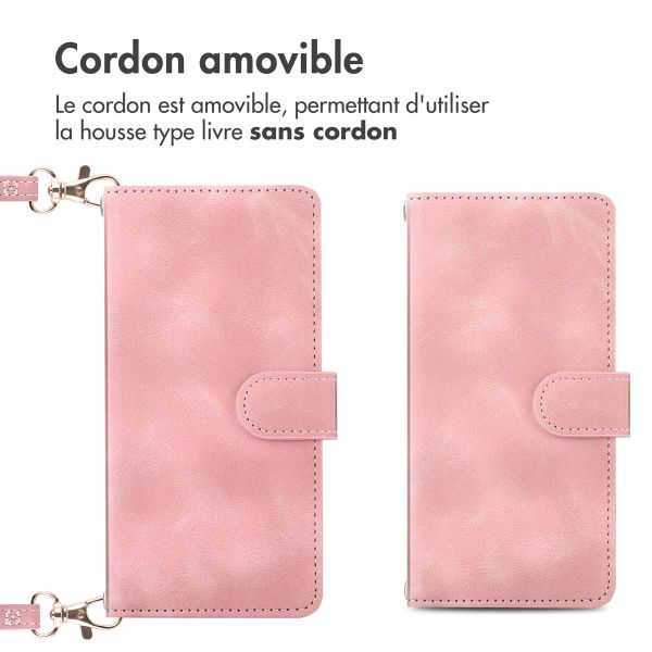 imoshion Etui de télephone portefeuille avec cordon Apple iPhone 16 - Roze