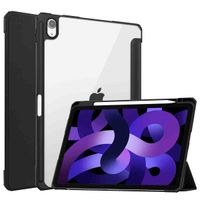 imoshion Coque tablette rigide Trifold iPad Air 11 pouces (2025) M3 / (2024) M2 / Air 5 (2022) / Air 4 (2020) - Noir