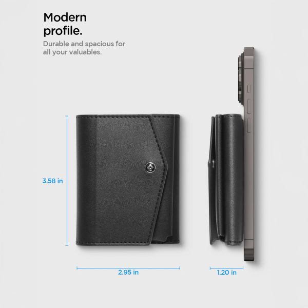 Spigen Porte-cartes Valentinus Pro MagFit - Noir