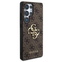 Guess Coque 4G Metal Logo Backcover Samsung Galaxy S25 Ultra - Marron