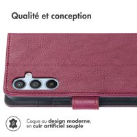 imoshion Étui de téléphone portefeuille Luxe Samsung Galaxy A14 (5G/4G) - Bordeaux