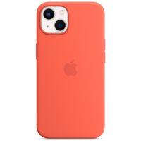 Apple Coque en silicone MagSafe iPhone 13 - Nectarine