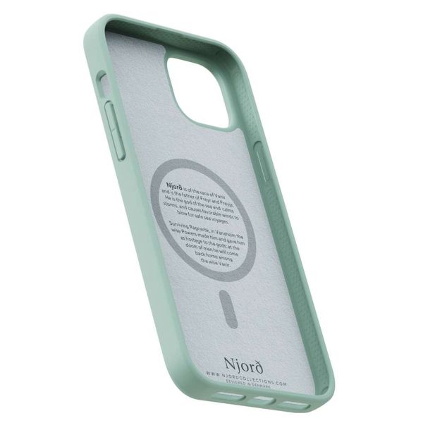 Njorð Collections Coque en tissu MagSafe iPhone 15 Plus - Turquoise