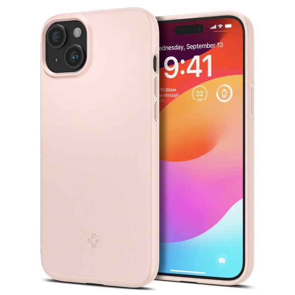 Spigen Coque Thin Fit iPhone 15 Plus - Pink Sand