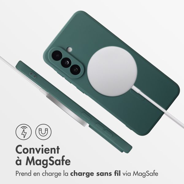imoshion Coque Couleur avec MagSafe Samsung Galaxy A36 - Vert foncé