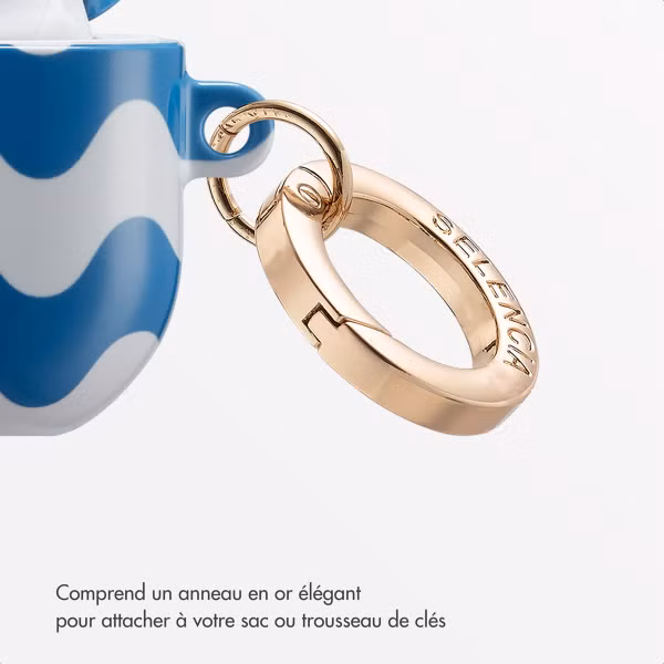 Selencia Coque Vivid Apple AirPods Pro - Wave Vibes Classic Blue