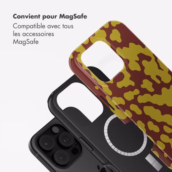 Selencia Coque arrière Vivid avec MagSafe Apple iPhone 16 Pro - Moo'd Olive Dust