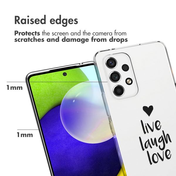 imoshion  Coque Design Samsung Galaxy A53 - Live Laugh Love 