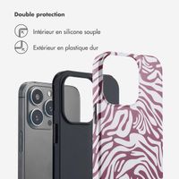 Selencia Coque arrière Vivid Tough iPhone 13 Pro - Trippy Swirl Dark Rose