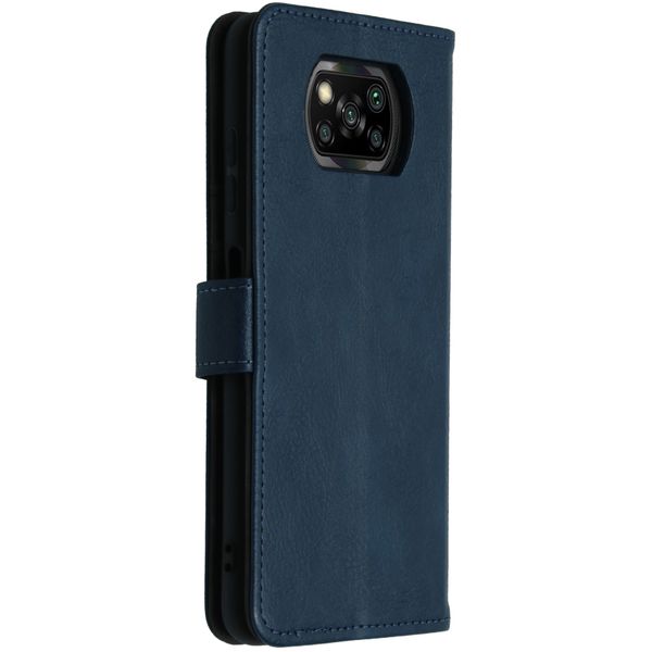imoshion Étui de télephone portefeuille de luxe Xiaomi Poco X3 (Pro) - Bleu foncé