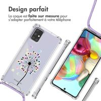 imoshion Coque Design avec cordon Samsung Galaxy A71 - Sandstone Dandelion